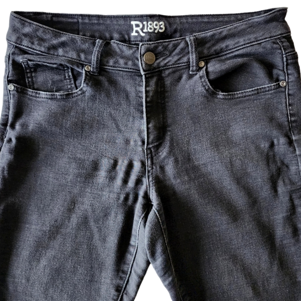 R1893 black stretch denim skinny jeans size 12
